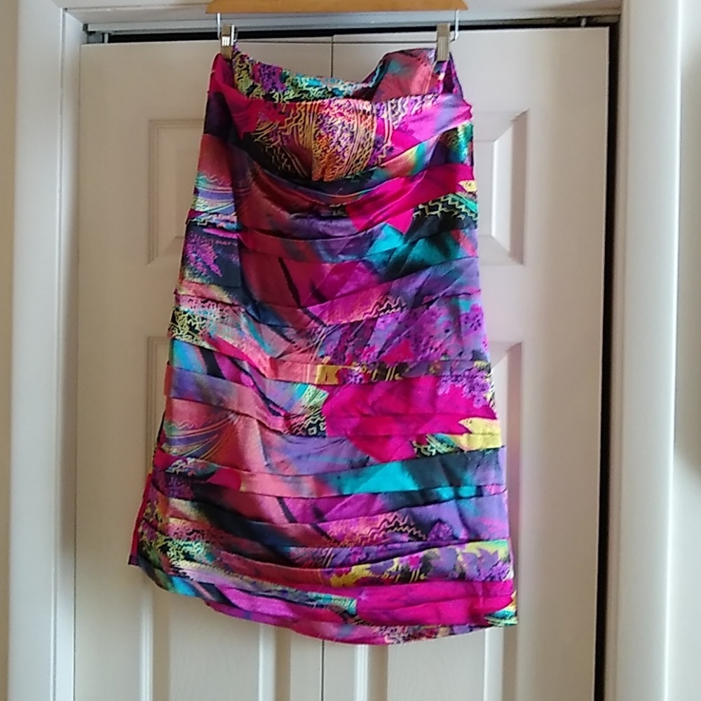 Bright cocktail dress